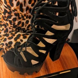 Platform Cage Heels